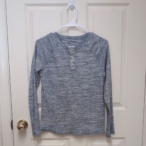 Tucker + Tate Heathered Blue Long Sleeve Tee